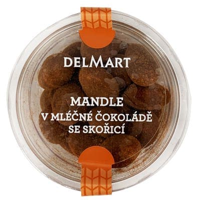 Delmart Mandle v mléčné čokoládě se skořicí