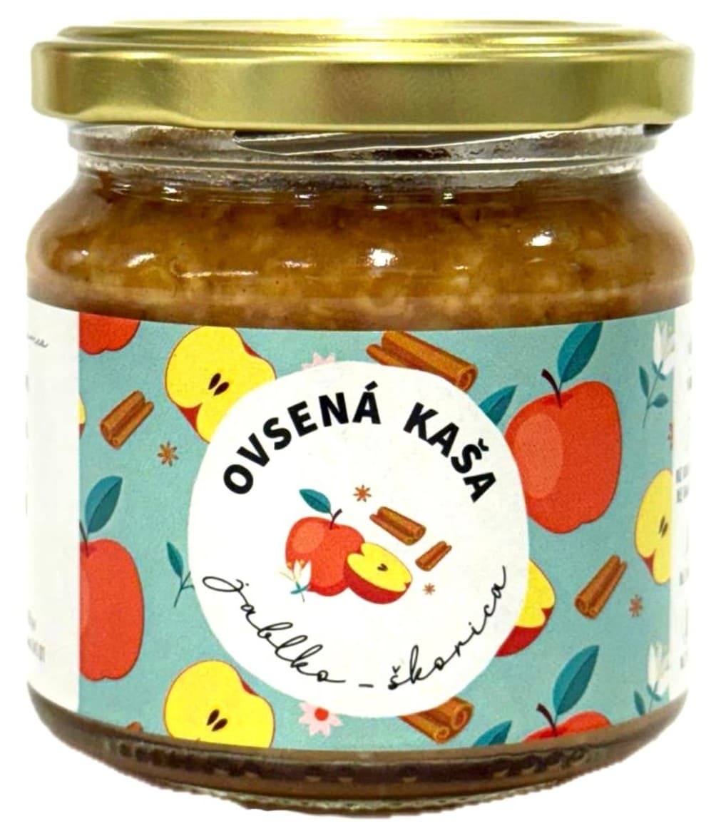 Kasha Ovesná kaše jablko a skořice