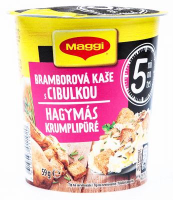 Maggi 5 minutes Bramborová kaše s cibulkou kelímek