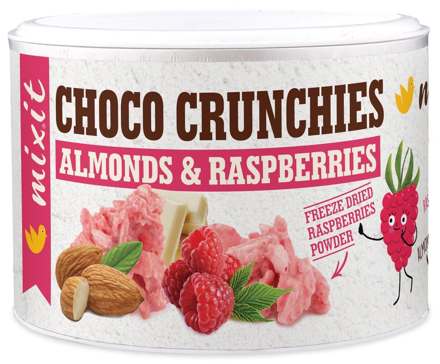 Mixit Crunchies Malinové čokohrudky s mandlemi