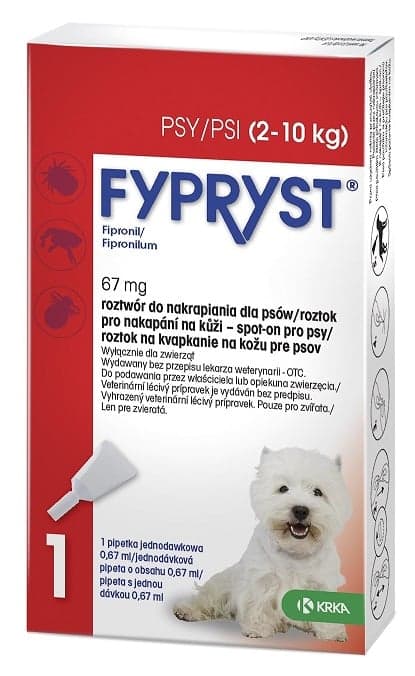 Fypryst 67mg spot-on pro psy 1x0.67ml