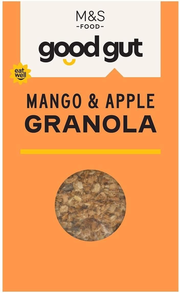Marks & Spencer Granola z celozrnných ovesných vloček s mangem a jablkem