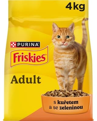 Friskies Granule pro kočky kuře, zelenina