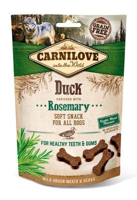 Carnilove Grain-Free Dog Semi Moist Snack Duck enriched with Rosemary