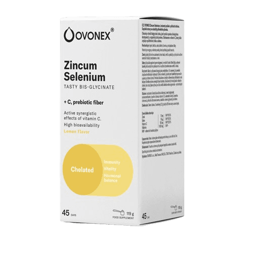 Ovonex Zinek Selen citrónová příchuť 119g