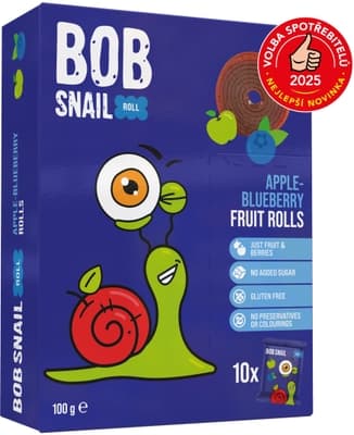 Šnek Bob Ovocné rolky jablko-borůvka