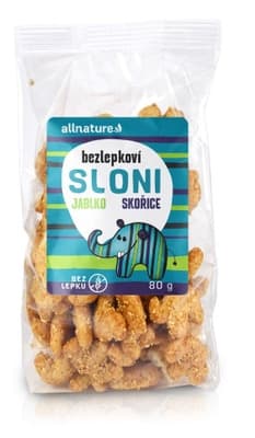 Allnature Sloni jablko-skořice bezlepkové