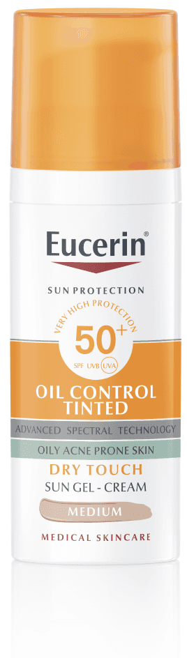 EUCERIN SUN OilControlTinted SPF50+ tmavý 50ml