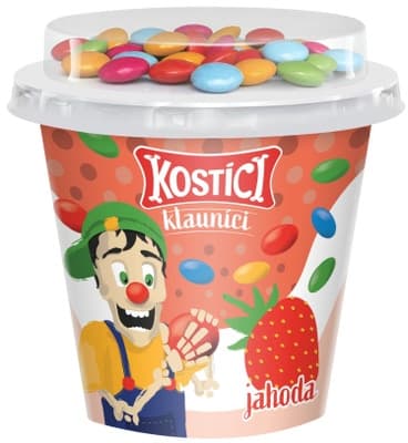Kostíci Klauníci jogurt jahodový