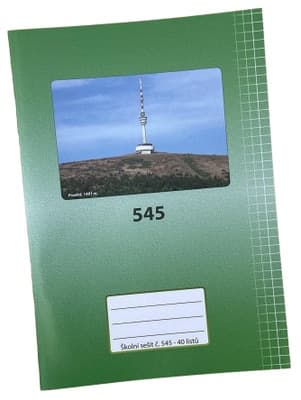 Papírna Martiník Sešit č. 545 -  A5, čtverečkovaný, 40 listů