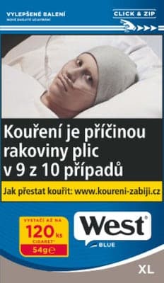 West Blue 54 g - cigaretový tabák