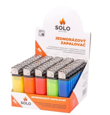 SOLO Zapalovač jednorázový kamínkový 1 ks