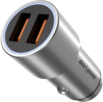 Alzapower Car Charger X520 Fast Charge stříbrná