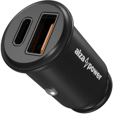 Alzapower Car Charger C520 Fast Charge + Power Delivery černá