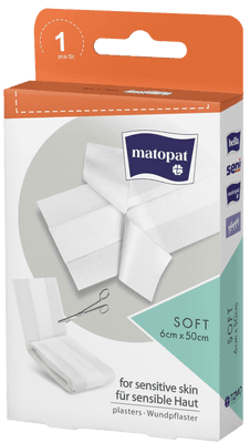 Matopat Netkaná náplast s polštářkem pro osoby s citlivou pokožkou