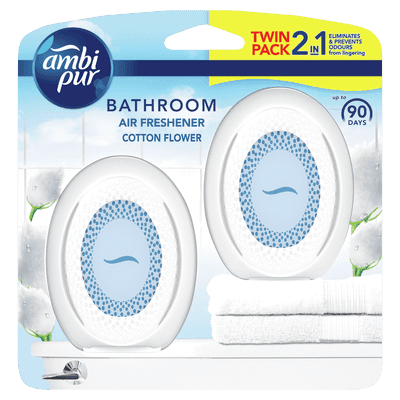 Ambi Pur Bathroom Cotton Flower osvěžovač vzduchu do koupelny 2x7,5ml