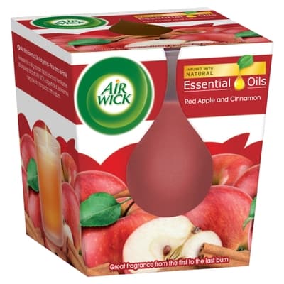 Air Wick Svíčka - Červené jablko a skořice (105 g)