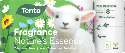 Tento Toaletní papír Nature's Essence 3vrstvý, 8 rolí