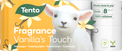 Tento Toaletní papír Vanilla's Touch 3vrstvý, 8 rolí