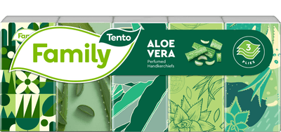 Tento Family Aloe Vera kapesníky 3 vrstvé