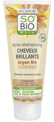 SO’BiO étic Kondicionér argan pro lesk — pro normální až suché vlasy BIO