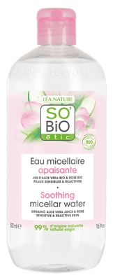 SO’BiO étic Voda micelární s Aloe Vera zklidňující BIO