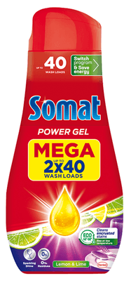 Somat All-in-1 gel do myčky Lemon & Lime 1,440l