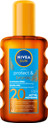 Nivea Sun Protect & bronze Olej na opalování OF 20