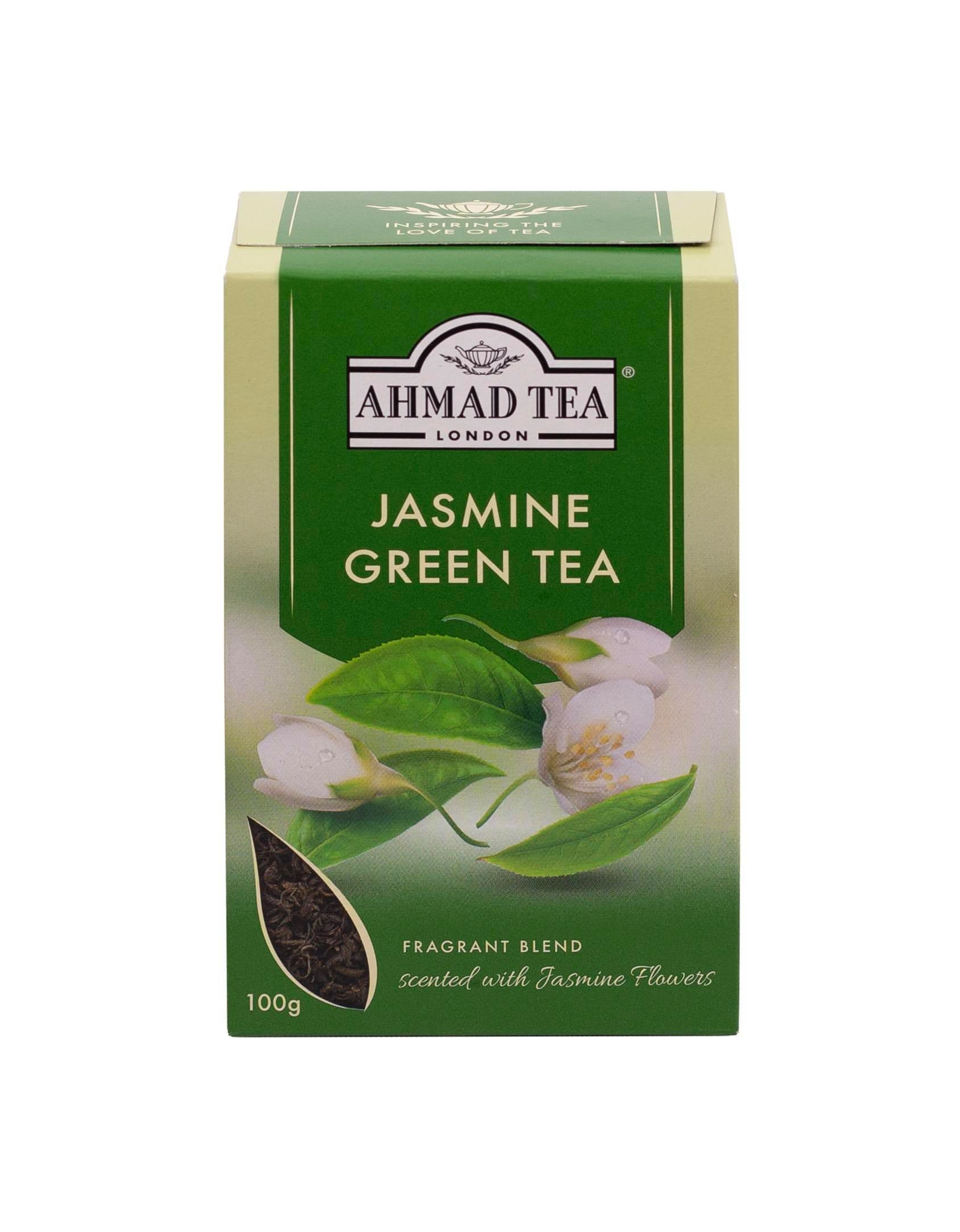 Ahmad Tea Zelený čaj ochucený květy jasmínu sypaný 100 g