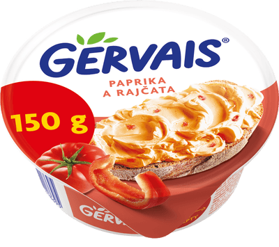 Gervais s paprikou a rajčaty