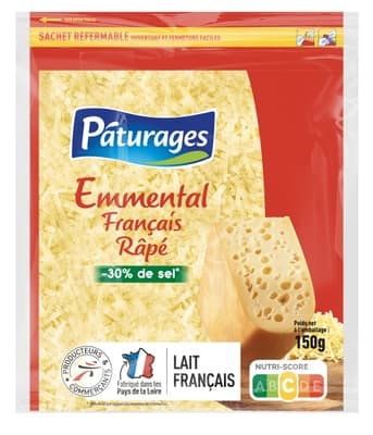 Pâturages Strouhaný ementál - 30% soli