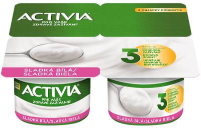Activia Probiotický jogurt bílý slazený 4x120g