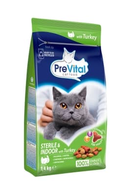 PreVital Granule kočka s krůtím masem