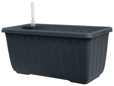 Plastia Samozavlažovací truhlík 40 cm - Antracit
