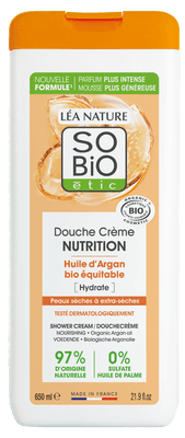 SO’BiO étic Krém sprchový Nutrition s arganovým olejem BIO