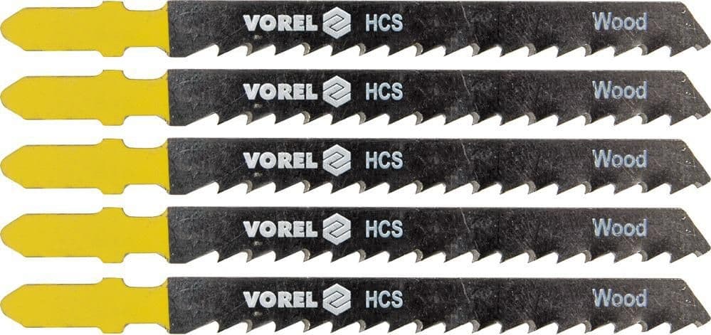 Vorel List do přímočaré pily 100 mm na dřevo TPI6 5 ks