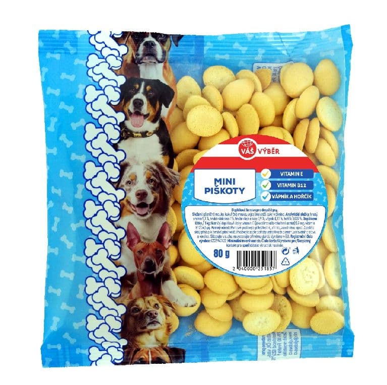 Váš Výběr MINI Piškoty pro psy 80g