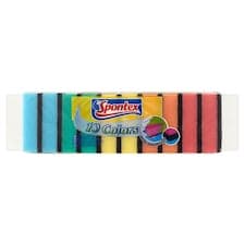 Spontex Colors houbička na nádobí 10 ks