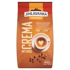 Jihlavanka Crema Intense pražená zrnková káva 750g