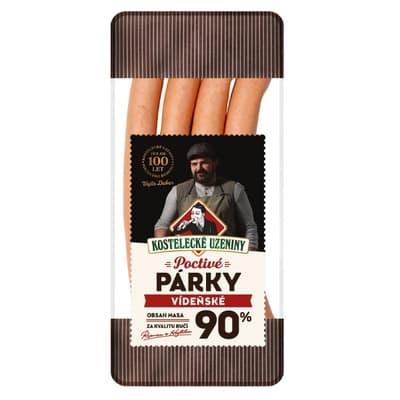 Kostelecké Uzeniny Poctivý vídeňský párek