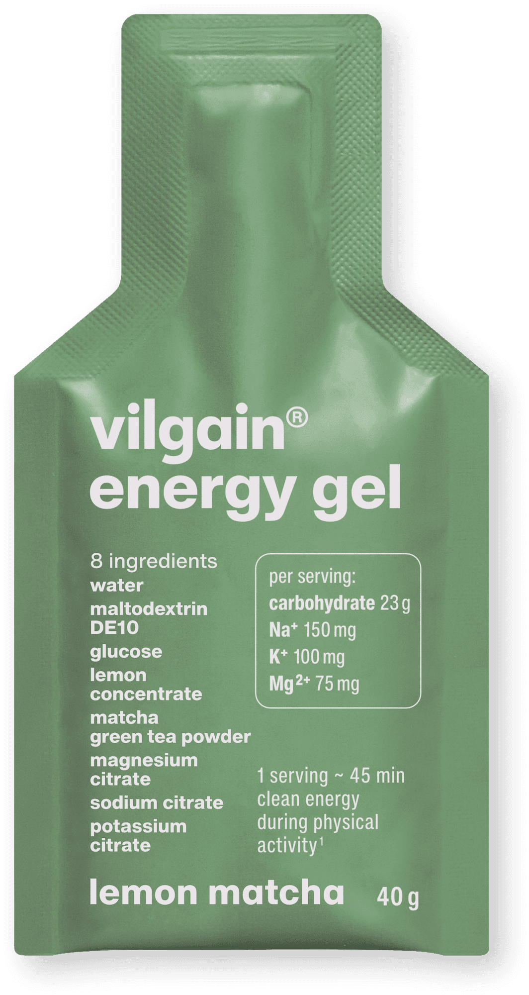 Vilgain Energy Gel citron a matcha