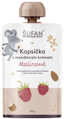 Šufan Kapsička s mandlovým krémem malinová