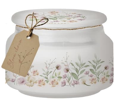 Emocio Bloom Charm vonná svíčka, sklo (100 x 79 mm) se skleněným víčkem