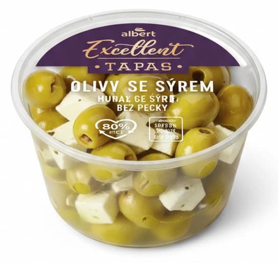 Olivy se sýrem - bez pecky