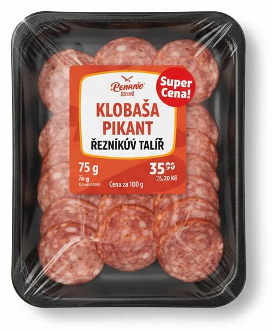 Klobása pikant Řezníkův talíř