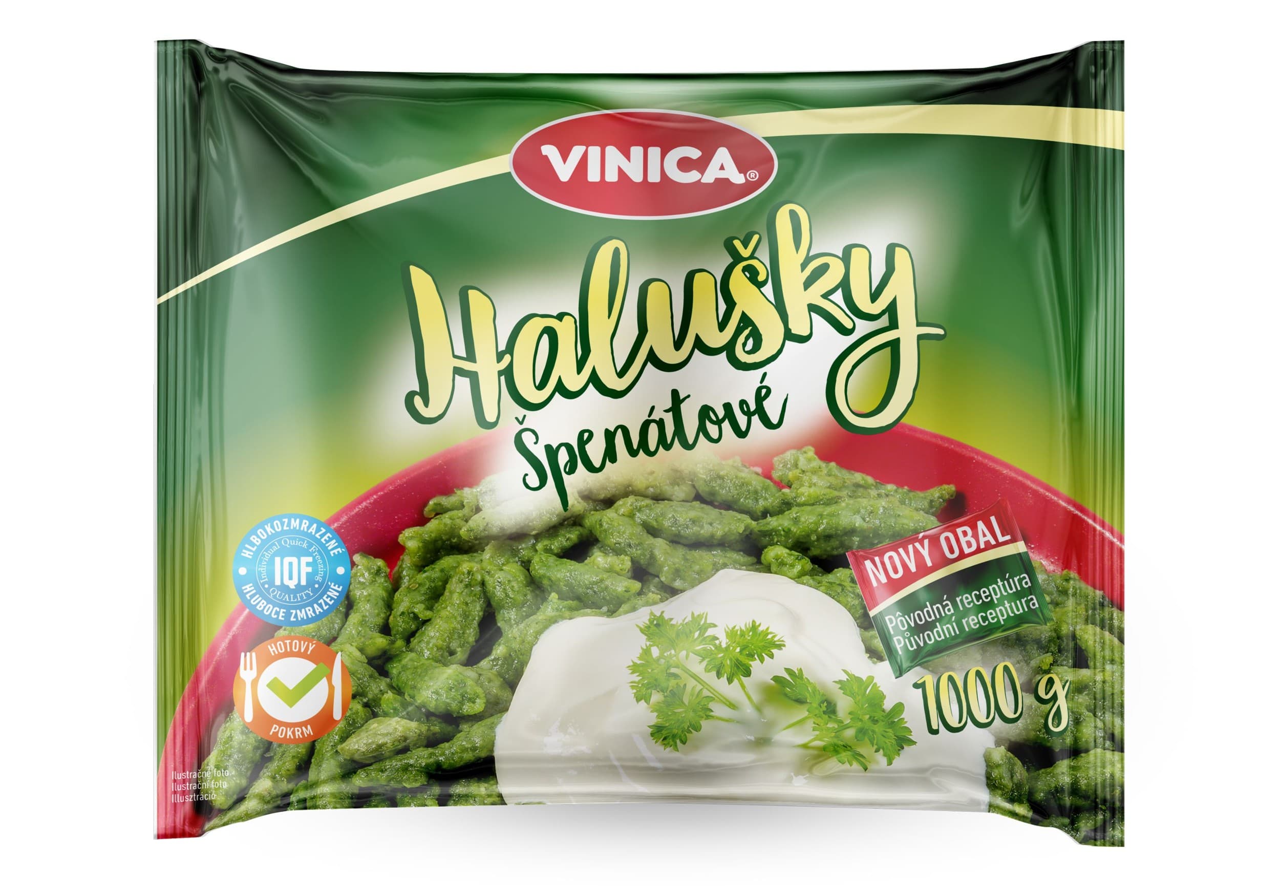 Vinica Halušky špenátové 1kg mražené