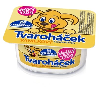 Milko Tvaroháček Tvarohový krém vanilkový velký
