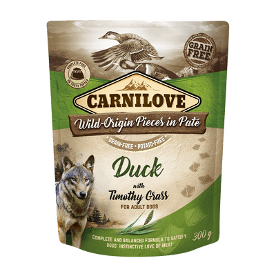 Carnilove Dog Pouch Paté Duck with Timothy Grass