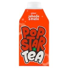 POPSTAR Tea Příchuť jahoda & máta 0,5l