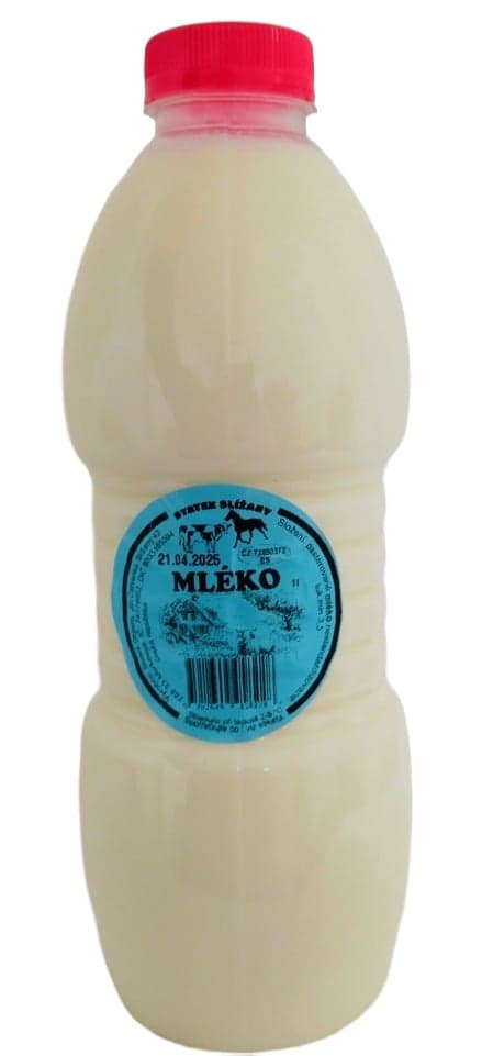 Statek Slížany plnotučné nehomogenizované mléko 3,5%